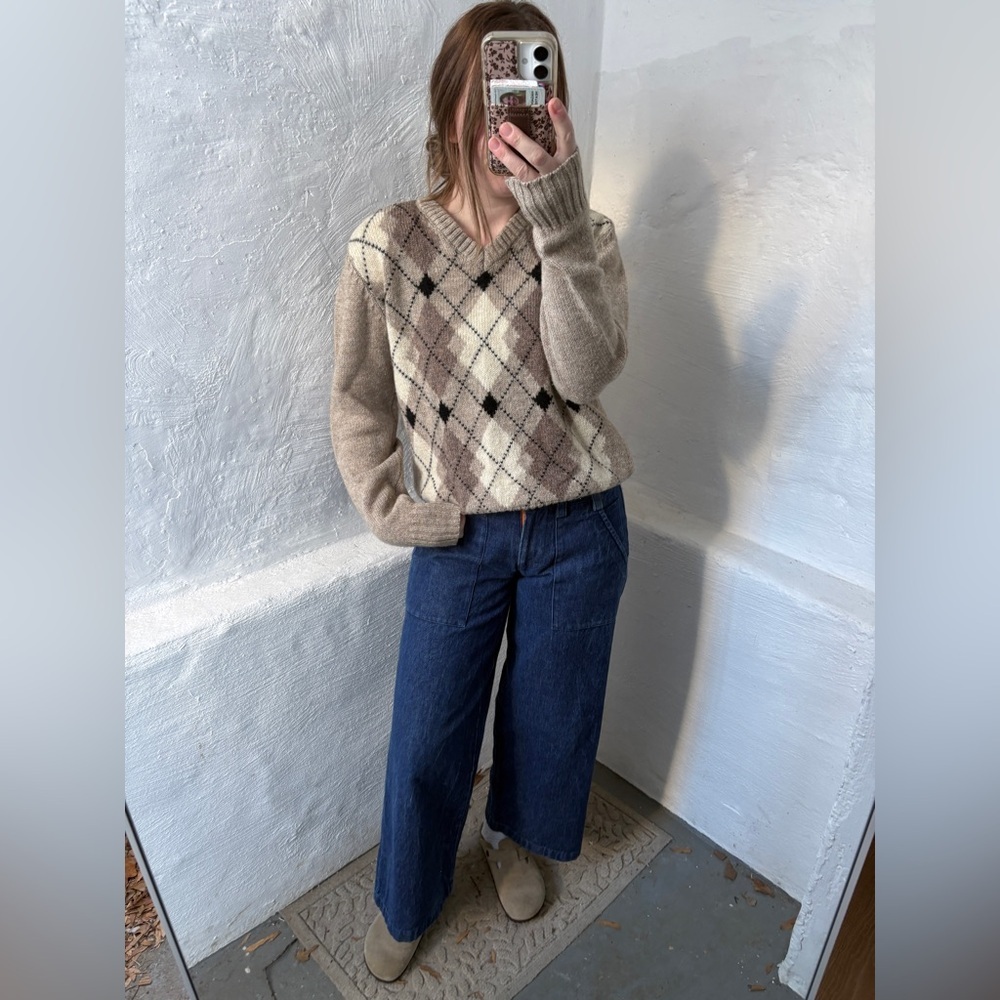 vintage McGregor argyle V-neck sweater - Picture 3 of 13